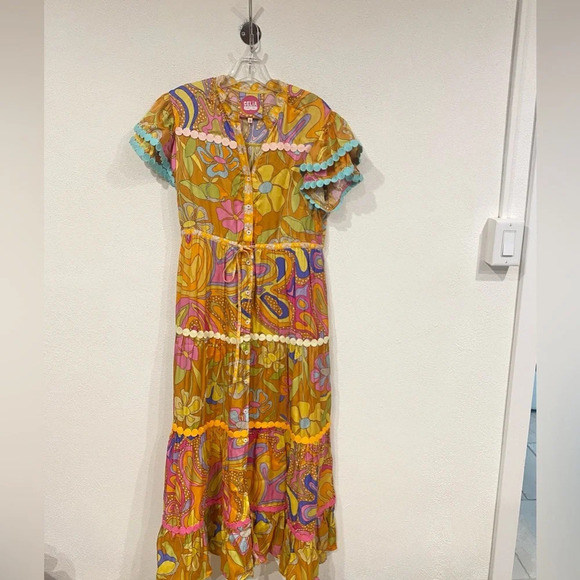 CeliaB Lobelia Tiered Floral Dress Size Medium EUC - Picture 2 of 6